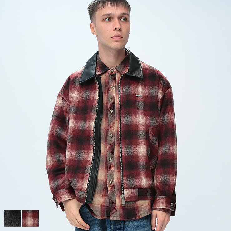 Rakuten - WOODENDOLL (ウッディンドール) 起毛 オンブレチェック フルジップ ブルゾン WD25AW026 メンズ 男性 トップス アウター ジャケット ブルゾン ジップ 秋 冬