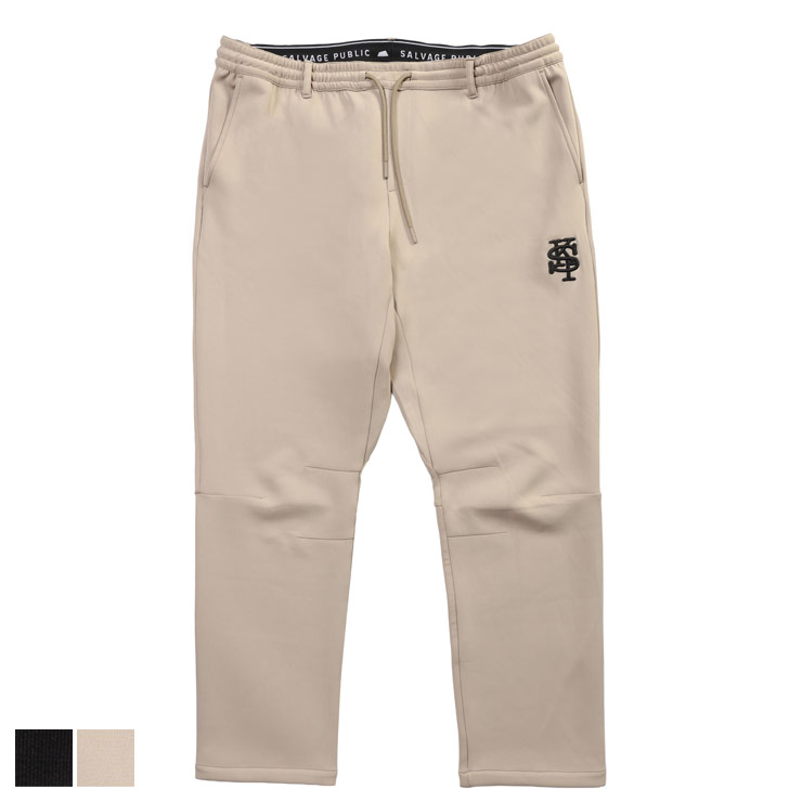 SALVAGE PUBLIC Kolepa (サルベージ パブリックコレパ) GOLF ロゴ刺繍 ダブルニット パンツ L-LL SPKSZ010RG メンズ 男性 ボトムス パンツ ロングパンツ ゴルフ スポーツ ストレッチ