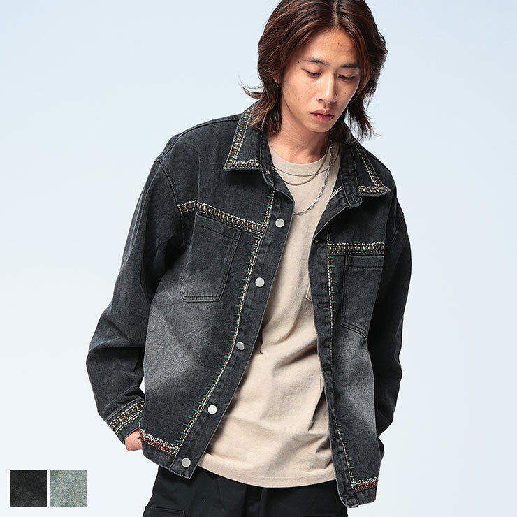 WOODENDOLL ウッディンドール トリミングステッチ デニム ジャケット WD25AW018 メンズ 男性 トップス アウター ジャケット ブルゾン Gジャン 秋 冬