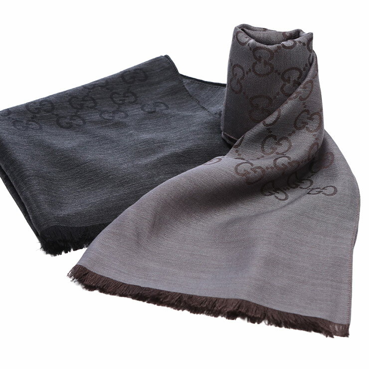 グッチ ストール メンズ GUCCI GG ロゴ シルク混 総ロゴ ショール GC165904 ブランド シンプル プレゼ..