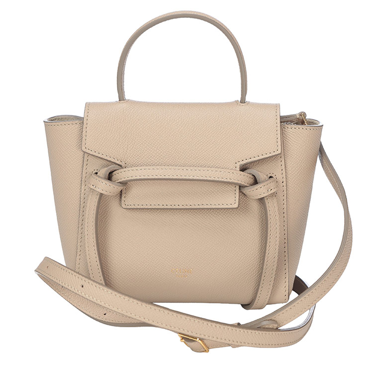 セリーヌ バッグ レディース CELINE 2WAY ピコ ベルトバッグ ナノ ミニ ハンドバッグ ショルダーバッグ CELL194263ZVA ブランド 鞄 ベージュ プレゼント ギフト