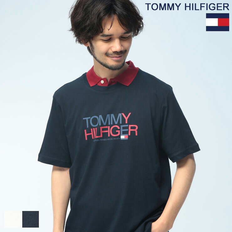 Tシャツ半袖メンズロゴプリントクル...