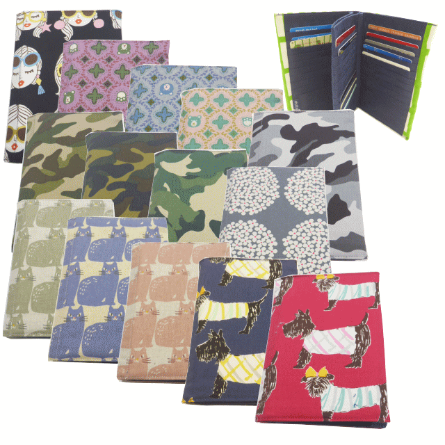 デザインまたまたリニューアル♪カードが40枚収納出来ちゃう優れもの♪日本製のカラフルデザインがお勧め！！真ん中のポケットにはお薬手帳や通帳なども入れられちゃいますアイディアグッズ　SHUTTO シュット　カードケース　カードホルダー 2