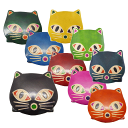 アジアンテイスト アジアン雑貨小物入れ 小銭入れ 雑貨 コインケース山羊革 ヤンピー 革 皮ネコ ねこ 猫 ねこ好きにはたまらない山羊革ヤンピーネコ柄コインケース