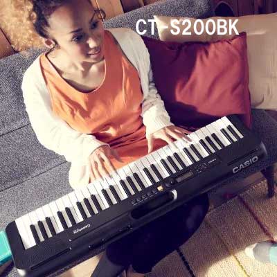 【送料無料】CASIO カシオ　CT-S200BK　黒　キーボード【CS】