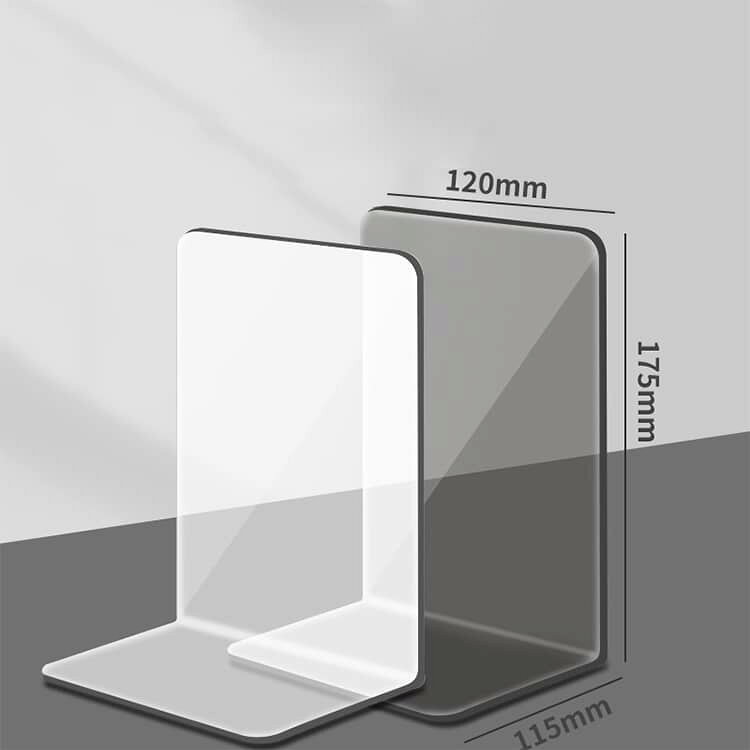 透明 クリア 仕切りスタンド ブックエンド 【6組12個セット】 おしゃれ アクリル ...