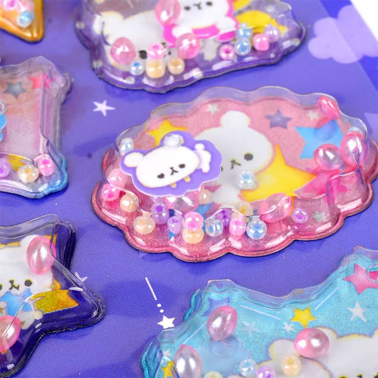 ごほうびシール 透明 ぷくぷくシール 立体 ぷくぷく 6枚セット 女の子 平成メモリー ぷっくり シャカシャカシール ステッカー 3D 動物シール 新作シール 6枚セット 可愛い 子供 ゆらゆら動く かわいい キラキラ 交換 シール帳 SNS大人気 子供 文具