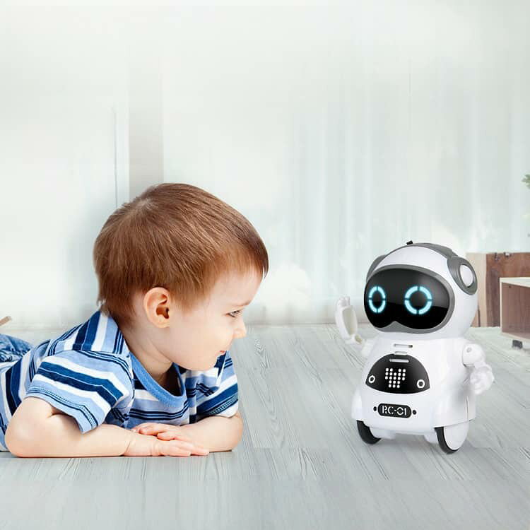シーリングShop 楽天市場店の歌う ロボット しゃべる ダンス 英語 英語 男の子 ポケット 音楽 知育玩具 おもちゃ 玩具 知育 誕生日プレゼント 3色選べる 子供 おもちゃ プレゼント 女の子 誕生日 おもちゃ 小学生 コミュニケーションロボット 会話 ロボットおもちゃ おしゃべり｜アングル3