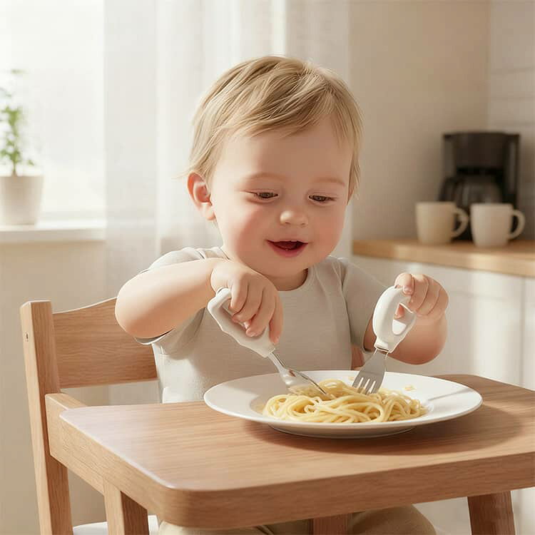 カトラリー 輪っかが握りやすい フォーク 食育 子供用 キッズカトラリー ベビー キ...