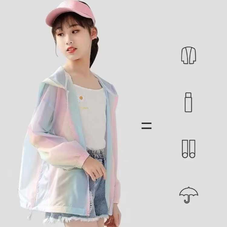 ラッシュガード ジュニア おしゃれ 120 キッズ 日焼け予防 UVカットパーカー 速乾 薄手 ラッシュパーカー 子供用 フード付き 女の子 虫よけ uvカット 長袖 お洒落 冷房対策 キッズ 可愛い uvパーカー カジュアル 130 140 150 160