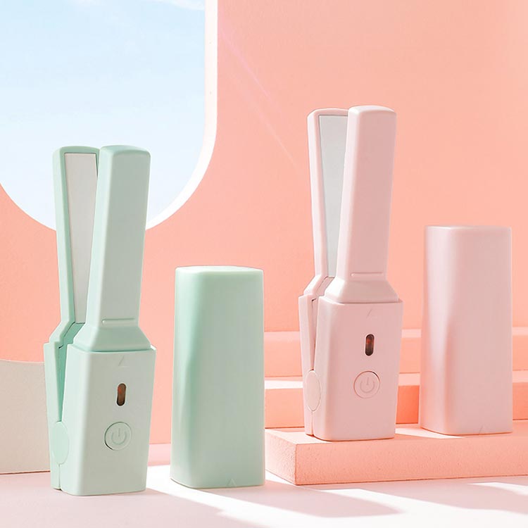 2way 収納ケース付き ヘアアイロン 携帯 ストレート コードレス USB カール ミニ ...