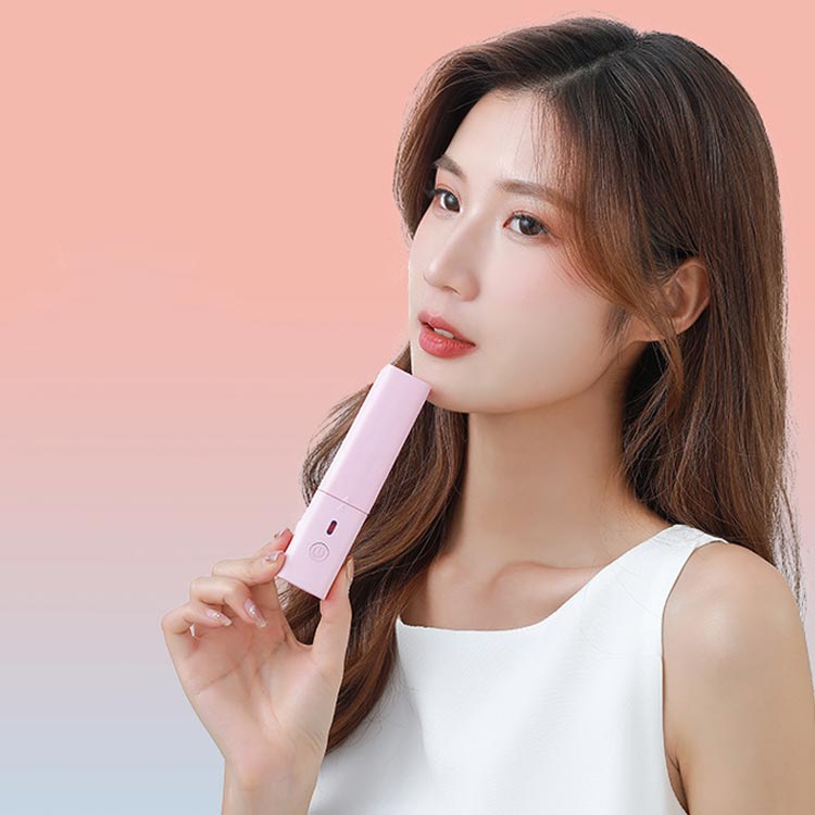 2way 収納ケース付き ヘアアイロン 携帯 ストレート コードレス USB カール ミニ ...