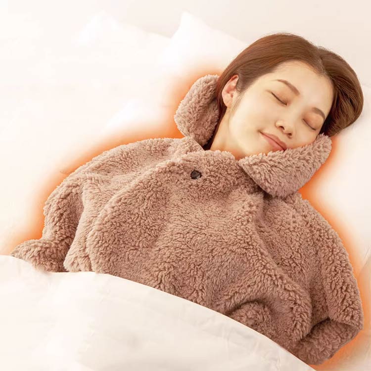 あったか 首 ネックカバー 肩当て 耳 レディース メンズ 冬 おやすみウォーマー 冬用 ポンチョ 肩 ネックウォーマー ネックガード 首カバー 秋冬 ショルダーウォーマー タートルネック あったかグッズ 就寝時 寝具 防寒 暖かい 冷え対策 着る毛布 2