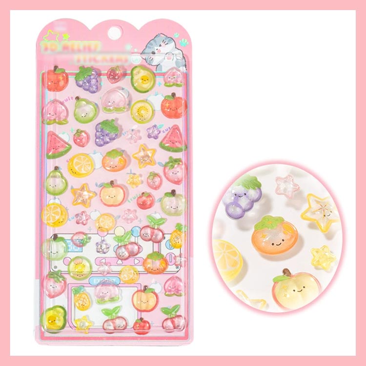 3D立体 シール 可愛い ぷくぷくシール ご褒美シール 3枚セット 日記シール 携帯電話飾り DIY用 手帳 手芸用品 ごほうびシール 3dシール 立体シール 装飾用 ぷっくり 立体 スマホケース 手帳 水筒 ペン DIY用 女の子 子供 文具 デコシール