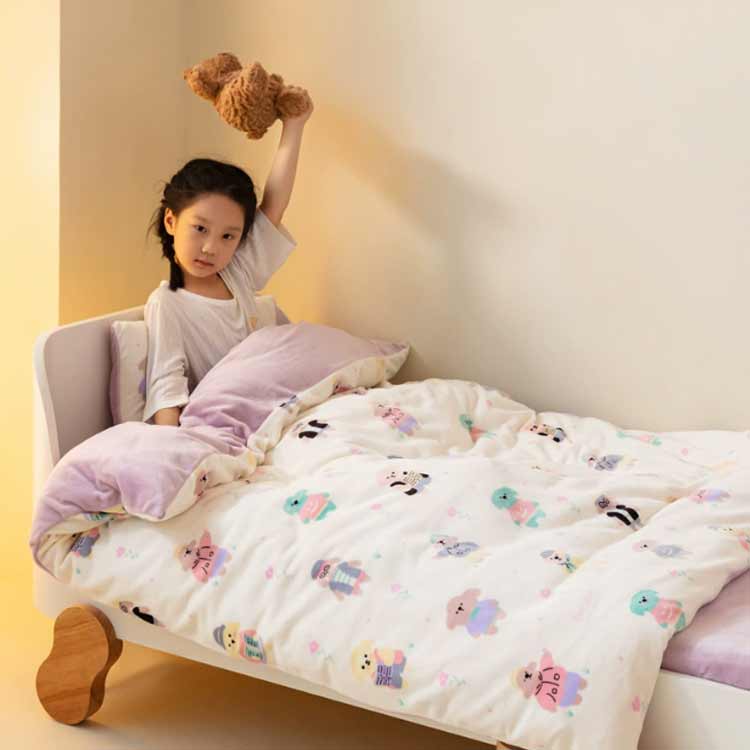 厚手 掛け布団+布団カバー 2点セット 子供 掛け布団+布団カバー 肌布団 女の子 掛け布団カバー キッズ 布団 子供布団 厚め かわいい 肌掛け布団 子供用 布団用 薄手 掛布団 掛ふとん キッズサイズ シングル フランネル 暖かい 洗える [2]