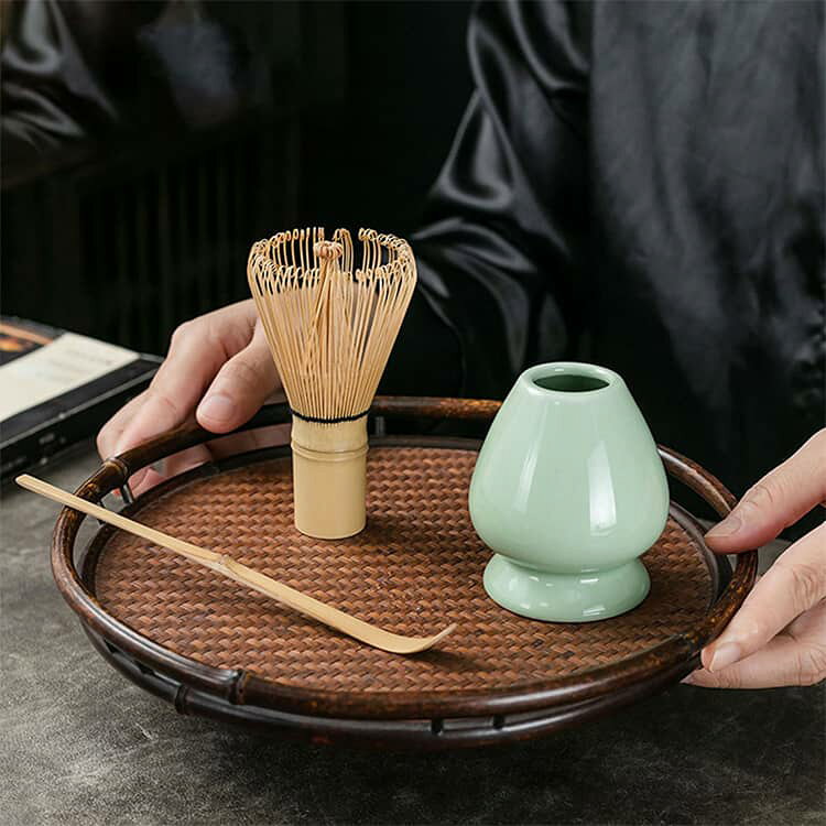 3点セット 茶筅 百本立 茶筅立て 茶杓 茶道具 茶せん 茶筅立て 曲直し 茶筅休め 抹茶点て 茶道具セット 抹茶泡立て器セット 抹茶 粉末 泡立て器 2