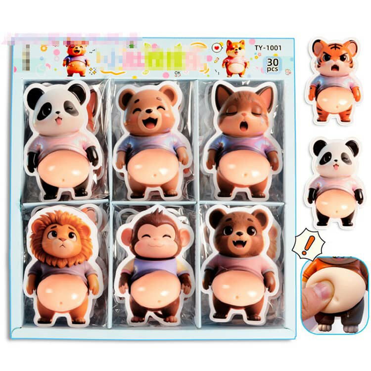 スクイーズシール おしりシール スクイーズシール 動物 もちもち かわいい パンダ ...