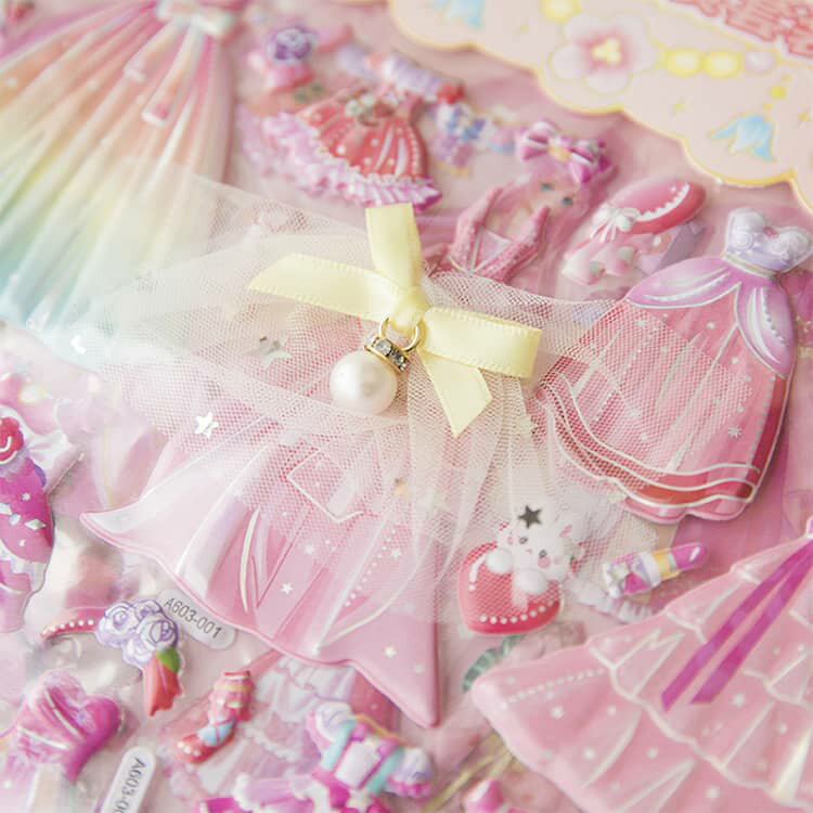 水筒 6枚セット プリンセス ぷくぷくシール スマホケース 6枚セット 3Dシール ぷっくりシール ご褒美シール 日記帳用 デコシール 手帳 携帯電話 装飾 女の子 ノート デコ 立体ステッカー シール交換 子供 大人 ごっこ遊び 女の子