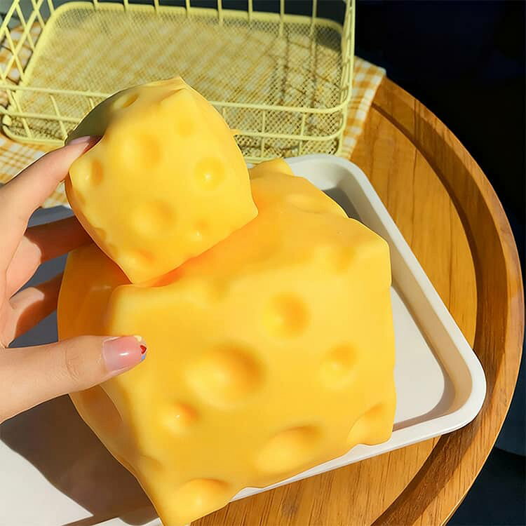 チーズ スクイーズ 2個セット スクイーズブロック ストレス解消 握る ぷにぷに 2個セット 柔らかい 大人用 フィジェット ギフト 子供用 握って遊ぶ 誕生日 オシャレ 癒しグッズ クリスマス 低反発 プレゼント 送料無料 m-si-ring-10004690 シーリングShop 楽天市場店 サンプル画像3
