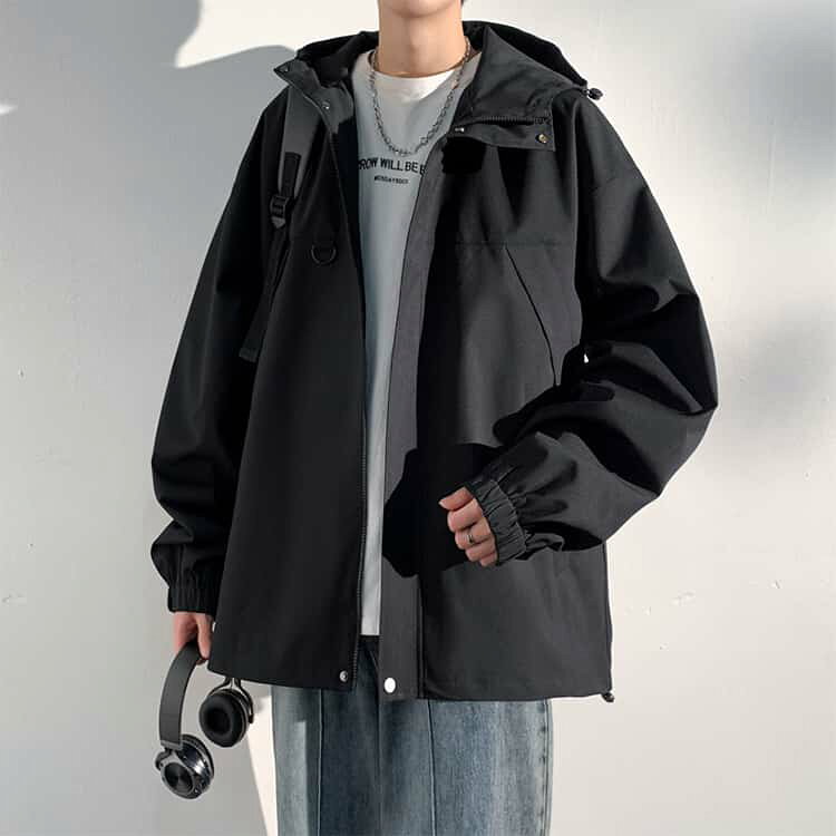 マウンテンパーカー メンズ 春服 ウインドブレーカー 撥水 防風 ライトアウター アウトドア ジャケット フード付き ブルゾン ジャンパー 無地 おしゃれ 大きいサイズ キャンプ 釣り 登山 m-si-ring-10005257 シーリングShop 楽天市場店 サンプル画像2