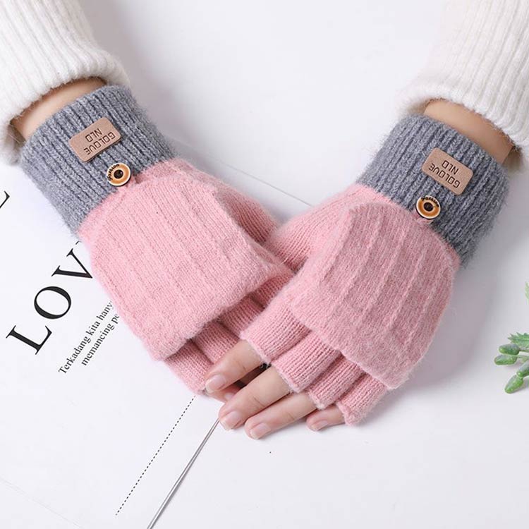 スマートフォン対応 手袋 レディース ミトン 防寒 手袋 ニットグローブ 防寒グローブ ニット 暖かい 指なし ミトン 取り外し グローブ 保温 おしゃれ 可愛い プレゼント 通勤 通学 冬物
