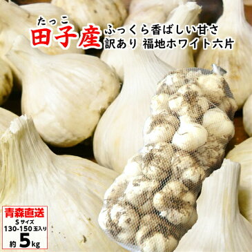 田子にんにく にんにく 青森県産 ニンニク 訳あり 送料無料 Sサイズ 5kg たっこにんにく タッコニンニク 国産 福地ホワイト六片