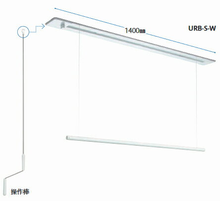 川口技研ホスクリーンURB型URB-S-W 1セット取付パーツ付属※「天井埋込」タイプ　天井への穴開け加工工事が必要な商品です。