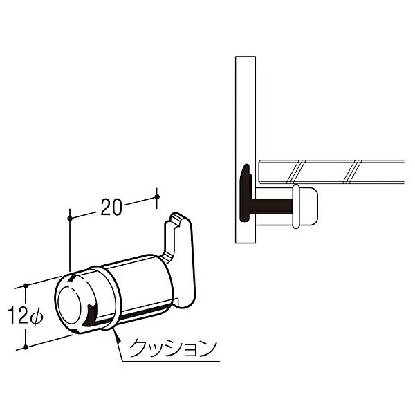 Rakuten - ロイヤル　クロームメッキ　BDS-12（サイズ：20ミリ）棚受け　ダボ金物　10個1セット