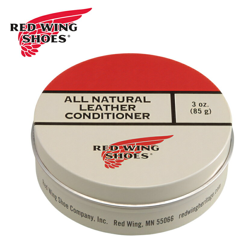 RED WING レッドウィング 97104 All Natural Leather Conditioner オールナチュラル レザーコンディショナー 保革オイル ペースト状 動物性油脂 オイル補給 ケア用品 お手入れ ブーツケア アクセサリーグッズ