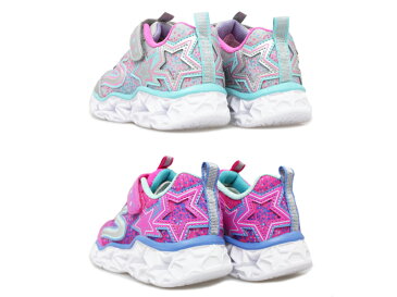 スケッチャーズ【SKECHERS】 S LIGHTS GALAXY LIGHTS エスライツ ギャラクシーライツ SKJ10920L シルバー(SMLT) ピンク(NPMT)光る靴/キッズシューズ/ジュニア/スニーカー/pink/silver/カラフル/星/発光シューズ/子供靴/キラキラ/派手/女の子【あす楽】【10%OFF】