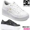 【5月は全品P10倍 要エントリー】DC SHOES ディーシー Ws CHELSEA LITE WEDGE レディース ジュニア ローカットスニーカー 厚底 ウェッジソール ストリート系 コート系 軽量 スケシュー レースアップ おしゃれ チェルシー ブラック(201) ホワイト(WG1) DW231601