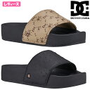DC SHOES ディーシー SLIDE PLATFORM レディース ジュニア スライドサンダル シャワーサンダル シャワサン 前開き 軽量 クッション性が高...
