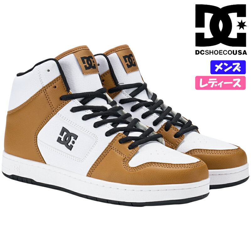 Rakuten - DC SHOES ディーシー MANTECA 4 HI SN レディース メンズ ユニセックス ハイカットスニーカー 紐靴 ストリート カジュアル スケボーシューズ 2026年春夏モデル マンテカ ホワイト/キャメル(CML) DM261308