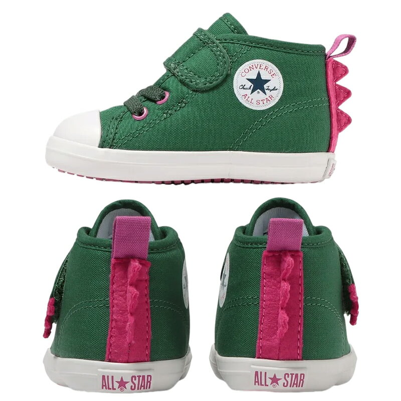 CONVERSE コンバース BABY ALL STAR N DINOSAUR V-1 ベビーシューズ キッズ ブラッ...