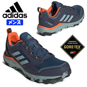 【マラソン限定エントリーP10倍】アディダス Terrex Tracerocker 2.0 GORE-TEX Trail Running メンズ トレイルランニングシューズ 防水 スニーカー ゴアテックス トレランシューズ 運動靴 全天候型 リサイクル素材 ネイビー GX8681 adidas テレックス トレースロッカー