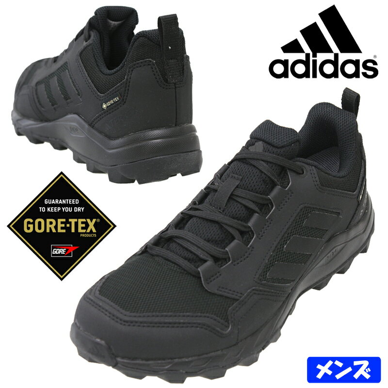 【5月は全品P10倍 要エントリー】アディダス Terrex Tracerocker 2.0 GORE-TEX Trail Running メンズ トレイルランニングシューズ 防水 スニーカー ゴアテックス トレランシューズ 運動靴 全天候型 IF2579 コアブラック グレースリー adidas テレックス トレースロッカー