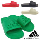 アディダス ADILETTE AQUA U レディース ジュニア シャワーサンダル シャワサン スポーティ 軽量 快適 履きやすい グリーン レッド ブラック ...