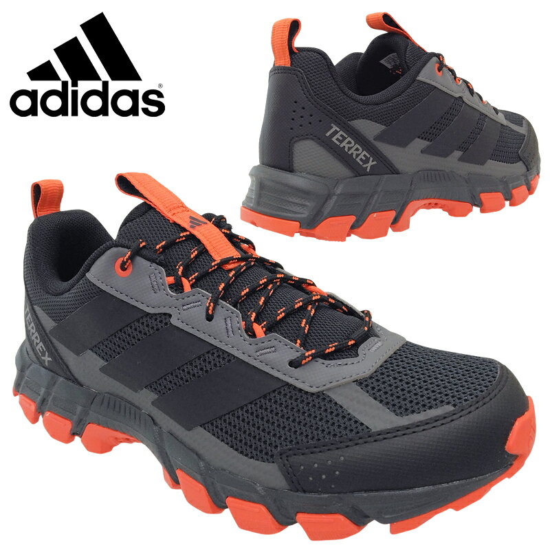 アディダス TERREX ROCKADIA M Trail Running メンズ トレイルランニングシューズ スニーカー トレランシューズ 運動靴 カーボン/コアブラック/セミインパクトオレンジ KJ0410 adidas テレックス ロカディア