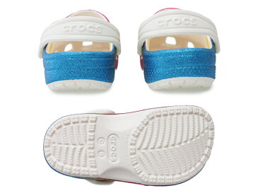 Crocs Classic Ombre Glitter Clog K【クロックス クラシック オンブル グリッター クロッグ キッズ】 206456 キッズサンダルクロッグサンダル/チャイルド/オイスター/マルチ/キラキラ/ラメ/快適/軽量/可愛い/キャラクター【あす楽】