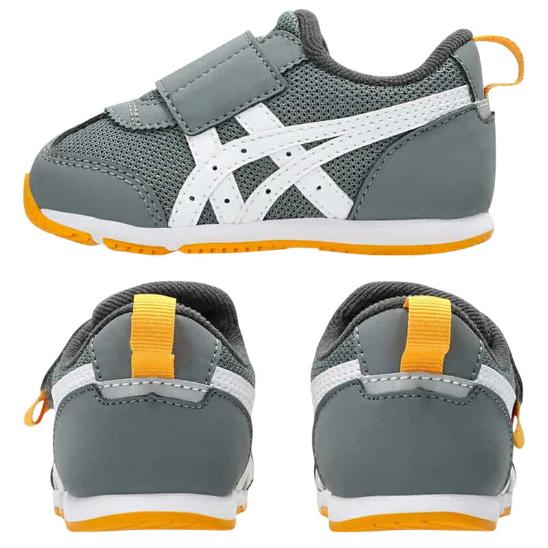 アシックスキッズ asics KIDS スクスク SUKUSUKU 1144A389 アイダホ BABY KT-ES 5 ベビー キッズ スニーカー チャイルドシューズ 子供靴 1本ベルト 足にやさしい 通気性 消臭 抗菌 ダークグレー ネイビー ターコイズ ラベンダー IDAHO 3