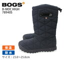 BOGS ボグス B-MOC HIGH ロングブーツ レディース カジュアル 防水 保温性 耐久性 防滑 滑りにくい 雪寒地 スノーブーツ ウィンターブーツ 雪の日 ボア ブラック B-モック ハイ 78940S