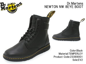 【Dr.Martens】ドクターマーチン NEWTON NW 8EYE BOOT ニュートン NW 8アイブーツ 23369001 BLACK ブラック メンズ/レディース/ショートブーツ/TEMPERLEY/本革/8ホール/SoftWair/軽量/DM’S LITE/ミドル/あす楽【10％OFF】【送料無料】