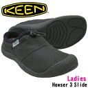 【マラソン期間全品P5倍】KEEN キーン Howser3 Slide ハウザー3 スライド 1028162 レディース リラックスクロッグシューズ Black...
