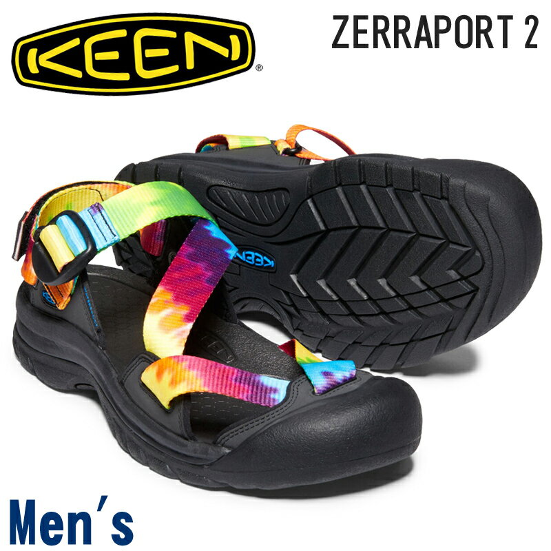 KEEN キーン ZERRAPORT 2 ゼラポート 2 1022419 メンズ ストラップサンダル Multi Tye-dye 定番モデル men's 男性 軽量 水陸両用サンダル リラックスシューズ カジュアルシューズ 快適 速乾性 アウトドア