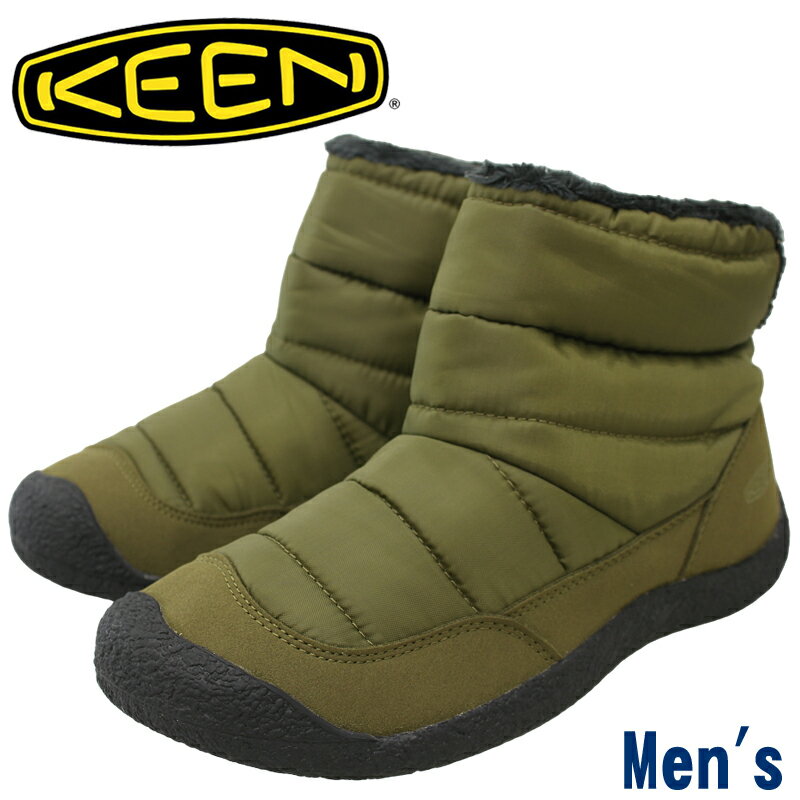 KEEN キーン HOWSER FOLD DOWN M ハウザーフォールドダウン 1027948 メンズ ショートブーツ Dark Olive/Olive Drab リラックスシューズ アウトドア 普段履き タウンユース キャンプ ミッドカットデザイン スニーカーブーツ ダークオリーブ