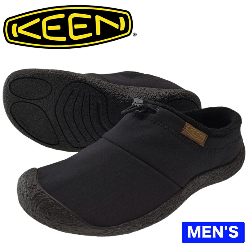 KEEN キーン Howser3 Slide ハウザー3 スライド 1029441 メンズ リラックスシューズ Black/Black Recycled クロッ...