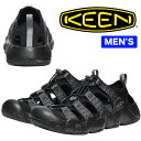KEEN キーン HYPERPORT H2 ハイパーポート エイチツー 1028652 メンズ ハイブリットサンダル Black/Steel Grey 水陸両用...