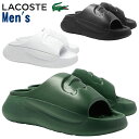 【5月は全品P10倍!要エントリー】LACOSTE ラコステ SERVE SLIDE 3.0 123 1 CMA メンズ スライドサンダル 45CMA0004 ホワイト ブラック ダークグリーン スポーツカジュアル シャワーサンダル シ…