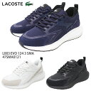 【7月中はP10倍!要エントリー】LACOSTE ラコステ L003 EVO 124 3 SMA メンズ ローカットスニーカー 47SMA0121 ネイビー(092) ホワイト(21G) ブラック(02H) ランニングシューズ 紐靴 レースアップ 普段履き シンプル