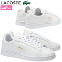 【7月中はP10倍!要エントリー】LACOSTE ラコステ CARNABY PRO 124 1 SFA レディース ローカットスニーカー 47SFA0040 ホワイト/ゴールド(216) スポーツカジュアル レザー WHITE 紐靴 レースアップ 普段履き カーナビー
